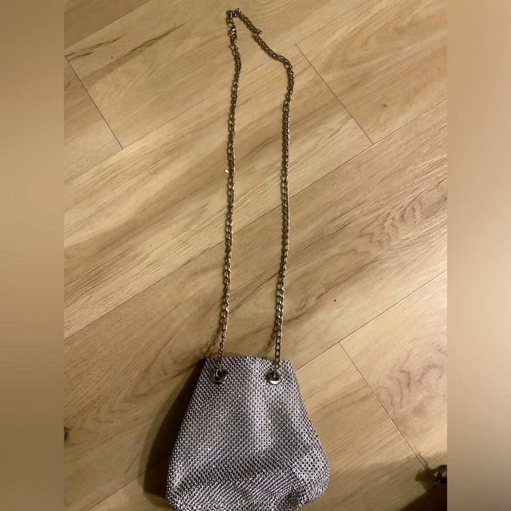 Shiny silver bag